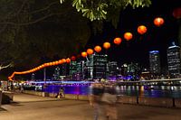 City skyline by night, Brisbane, Queensland - Australia