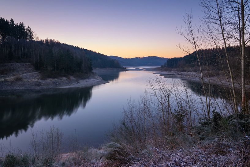 Dhünntalsperre, Bergisches Land, Duitsland van Alexander Ludwig
