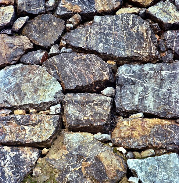 Wall old spanish house in Picos de europe by Jan Maur