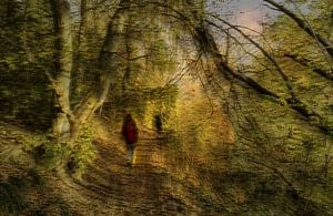Frau im Wald