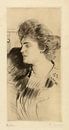 Paul César Helleu - Vrouw in profiel van Peter Balan thumbnail
