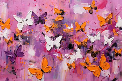 Schmetterlinge Laufen | Abstrakte Kunst