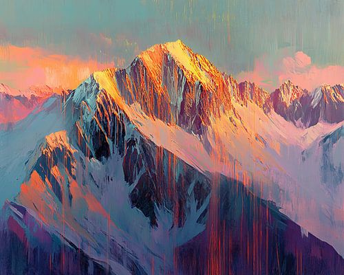 Sunset Over Rugged Terrains