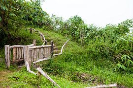 Een houten brug aan een klein beekje by Marcel Derweduwen