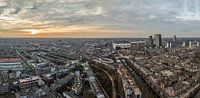 Vue panoramique de La Haye depuis la Tour de La Haye au coucher du soleil par Alain Dacier Aperçu