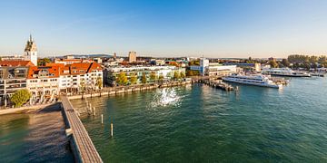 Haven van Friedrichshafen aan de Bodensee van Werner Dieterich