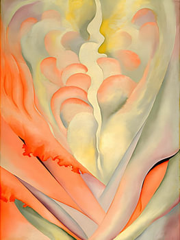 Georgia OKeeffe - Bloem Abstractie