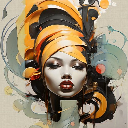 La dame au bandeau jaune
