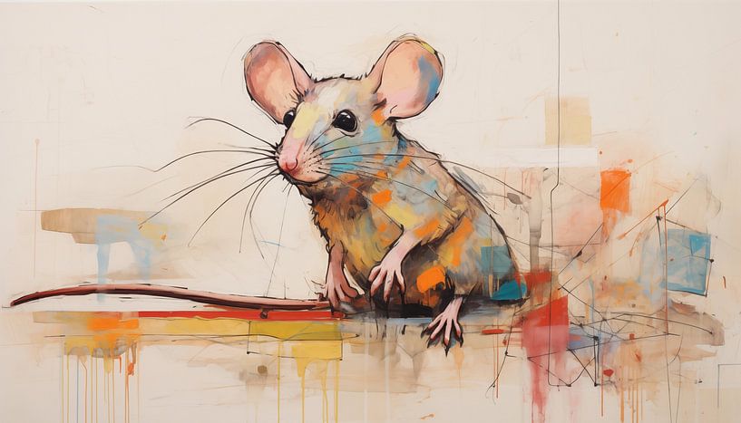 Abstracte muis panorama van TheXclusive Art