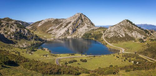 Enol Lake in Covadonga, Asturias, Spain