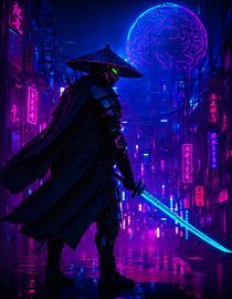 Cyberpunk Style Samurai Ronin Japan by Ruzerin