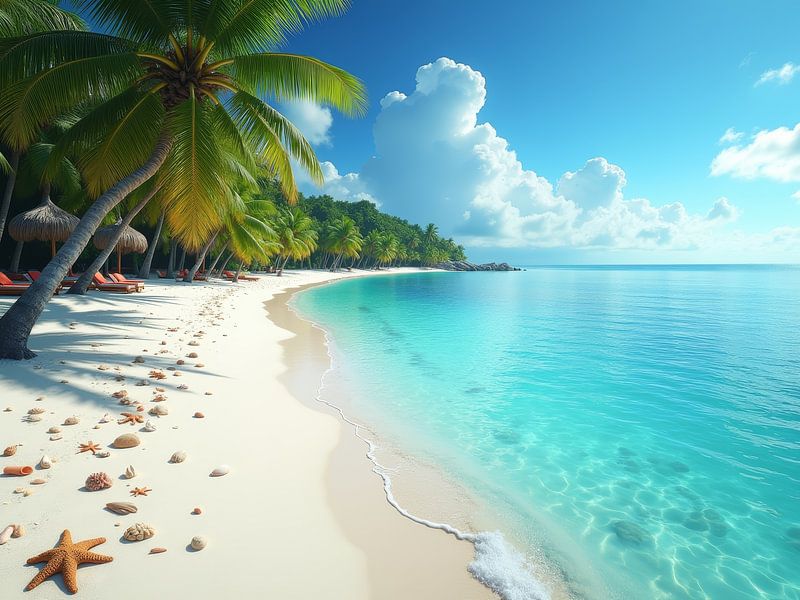 paysage de plage par hisamvideo art