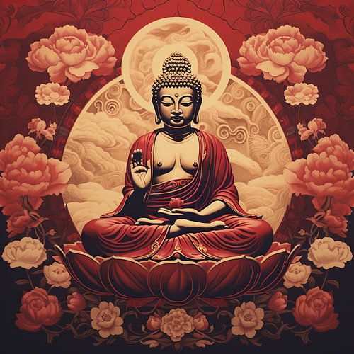 Gelassenheit | Buddha Kunstwerk