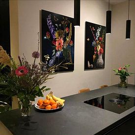 Klantfoto: Stilleven Bloemen Balthasar van der Ast van Sander Van Laar, op aluminium