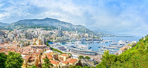 Vorstendom Monaco luchtfoto