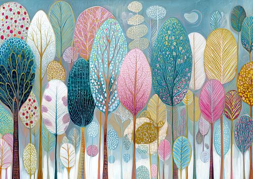 Bomen Met Kleuren | Vibrant Garden in the Sky