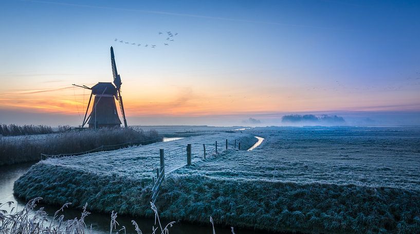 Dutch mill landscape von Edwart Visser
