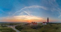 Texel vuurtoren Eierland vanuit de lucht 01 van Texel360Fotografie Richard Heerschap thumbnail