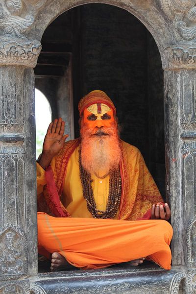 Sadu in Kathmandu, Nepal von Mariska Vermeulen