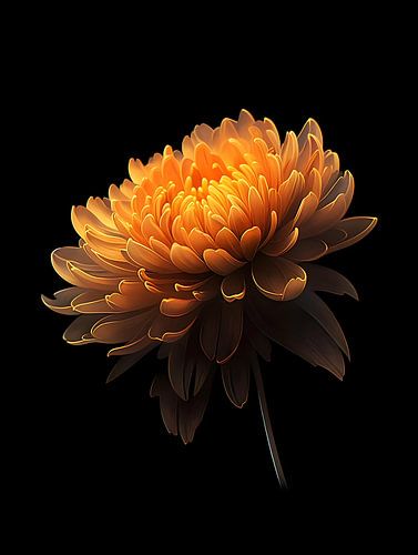 Golden chrysanthemum