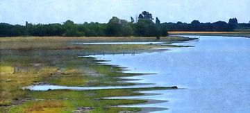 De Deessche Watergang bij Kattendijke Zeeland van Ger Veuger