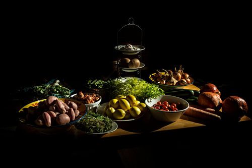 Küchentisch-Stillleben