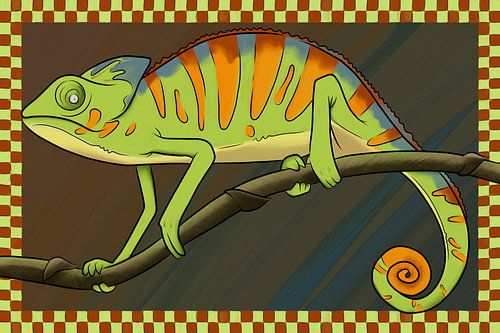 Zuni - de kalme kameleon van Julius Samuel