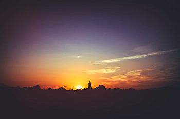 Zonsondergang boven Elst (Gld)