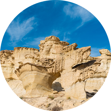 unieke erosie / zandsculpturen van Bolnuevo in Murcia, Spanje