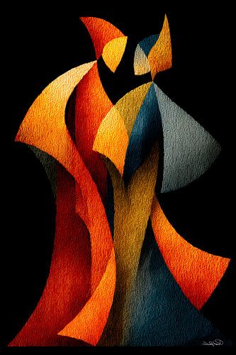 abstract dansende vrouwen