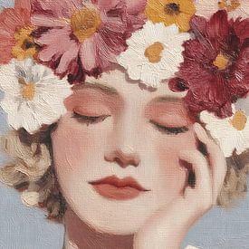 Boho de rêve avec couronne de fleurs sur Gypsy Galleria