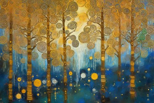 Autumn forest in the Morning Sun