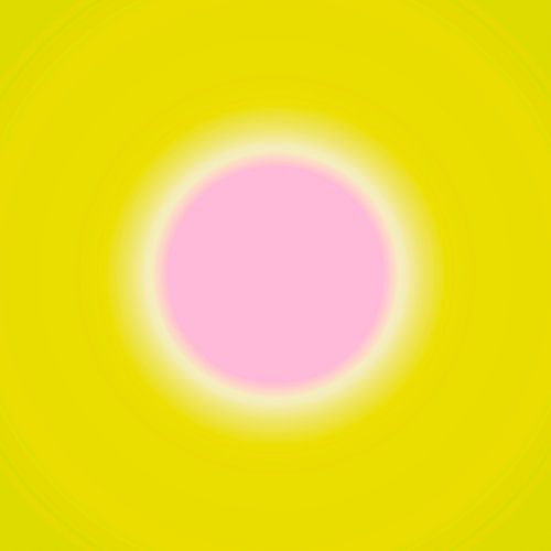 Pop Sun Pink Yellow by Mad Dog Art