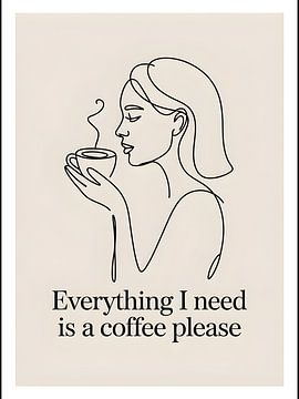 lijntekeningen vrouw en citaten van Giandra Safaraz