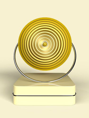 Cirkel in cirkel geel