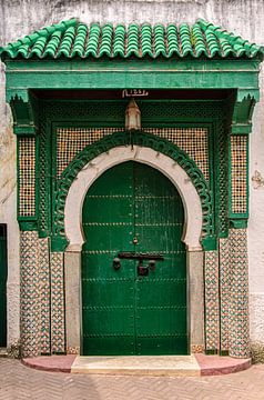 Portal in the medina of Tangier by Dieter Walther