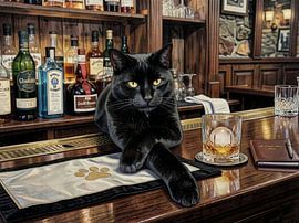 Le Chat Noir Bar: Die schwarze Katze, die an der Bar nicht auf dich wartet – oder doch? von Dirk van der Ven