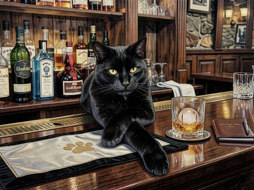Le Chat Noir Bar: Die schwarze Katze, die an der Bar nicht auf dich wartet – oder doch? von Dirk van der Ven