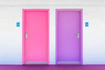 Pink and Purple Doors at the Saguaro by Tom Windeknecht