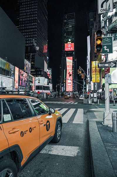 Ochtendrust op Times Square - Een zeldzame blik op New York van Karsten Rahn