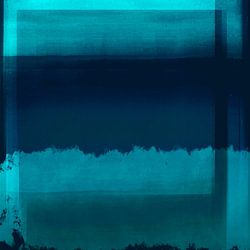 Blocs de couleurs lumineuses. Art abstrait moderne en couleurs néon. Bleu clair et bleu foncé