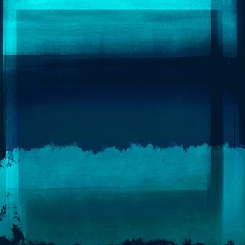 Blocs de couleurs lumineuses. Art abstrait moderne en couleurs néon. Bleu clair et bleu foncé