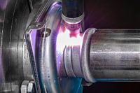 Exciting welding process