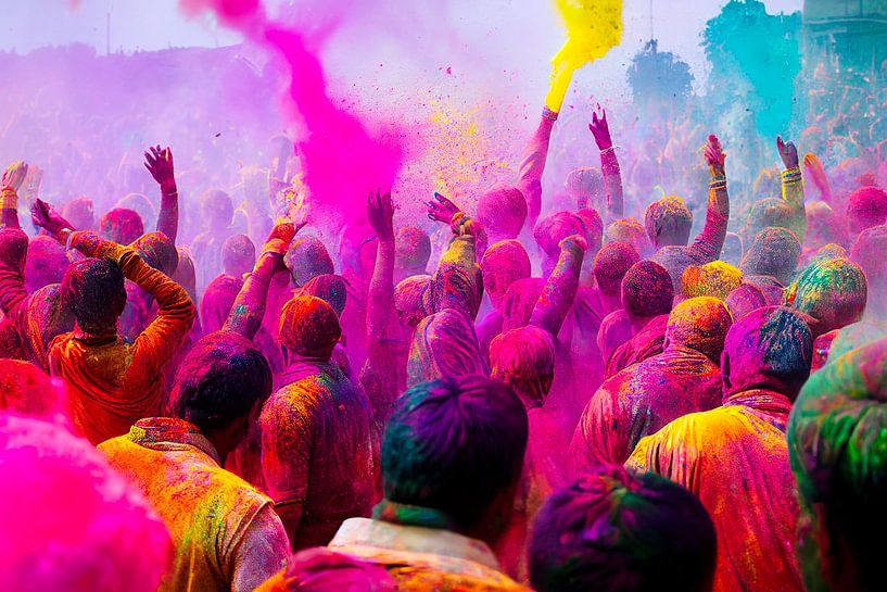 Holi Indisches Festival Art Illustration 01 von Animaflora PicsStock