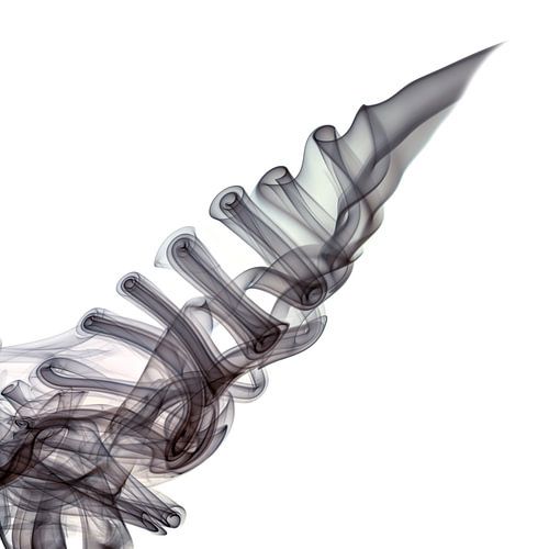 zwart rook op wit achtergrond - zwart wierook