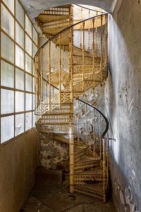 Lost Place - Spiral Staircase van Gentleman of Decay