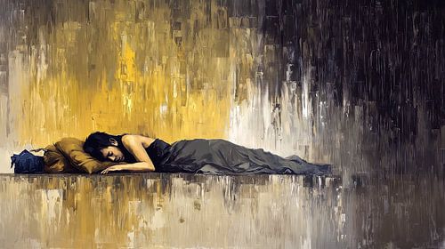 Jonge vrouw op straat