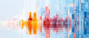 Futuristic cityscape - Abstract by Poster Art Shop
