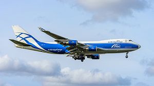 AirBridgeCargo Boeing 747-400 ERF Frachtflugzeug.