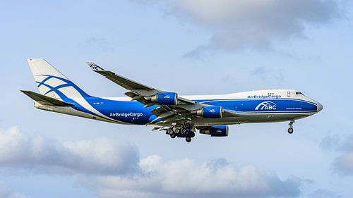 AirBridgeCargo Boeing 747-400 ERF Frachtflugzeug.